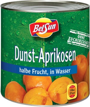 Dunst-Aprikosen 2650ml Dose Ohne Zuckerzusatz